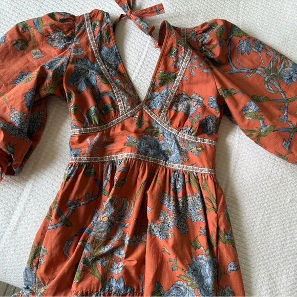 Anthropologie - House of Harlow Wanda Floral Midi Dress - Picture 9 of 10